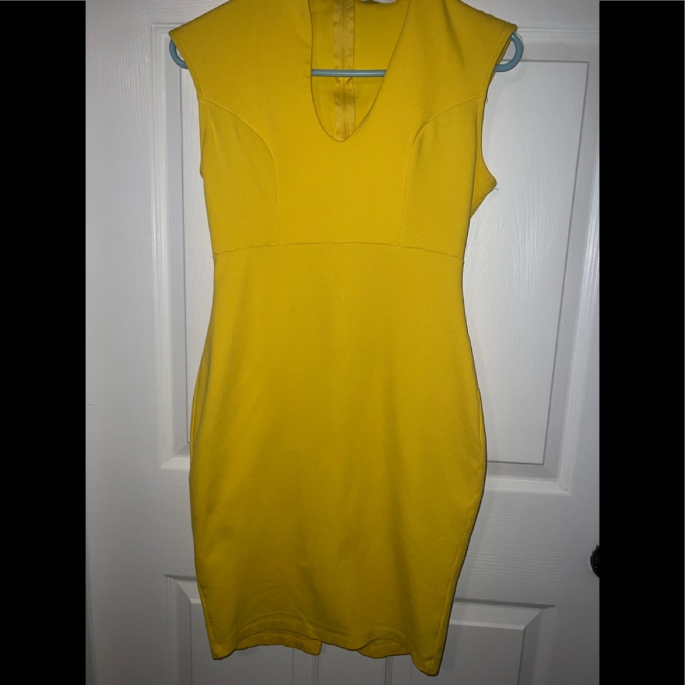 Used one time yellow medium dress